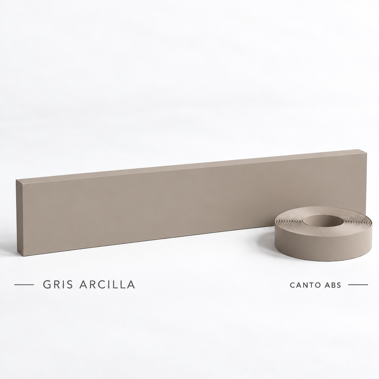 Canto ABS Gris Arcilla 23X040 — foto 2