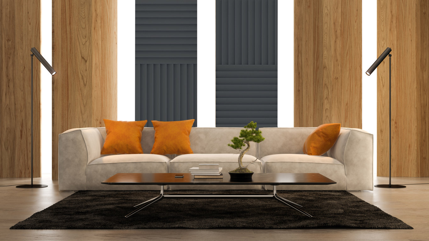 Panel Fonoabsorbente Acuflex basic saw gris topo 0.49X0.49 - (500X500X3) — foto 2