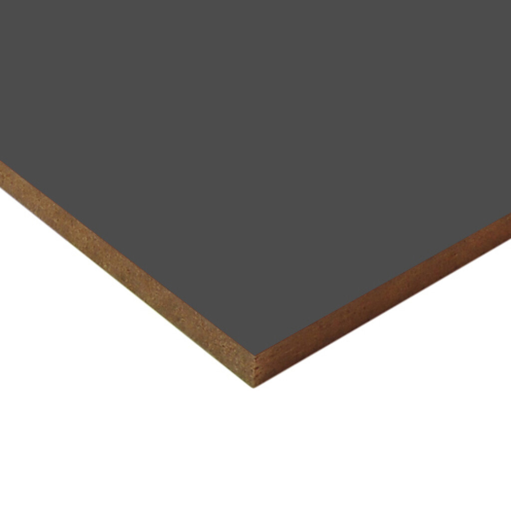 Madera MDF Melaminico Gris Grafito 1Car Arauco - 5.5mm
