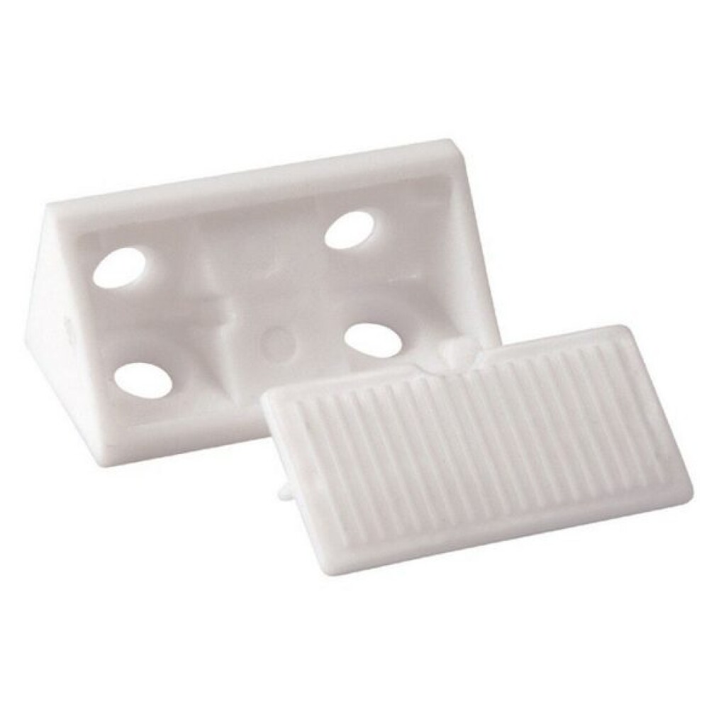 Escuadra Ang.Plastico Blanco Doble Mj015